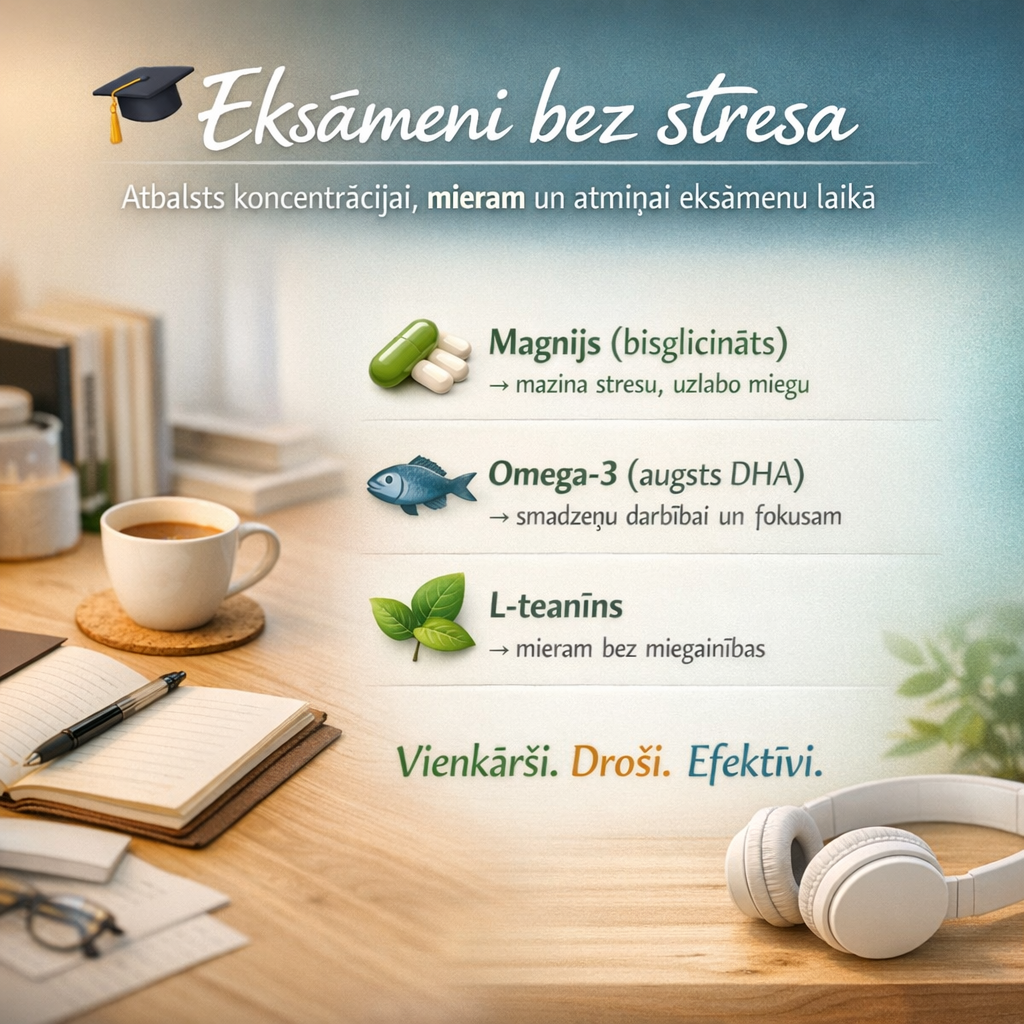 Eksāmeni bez stresa