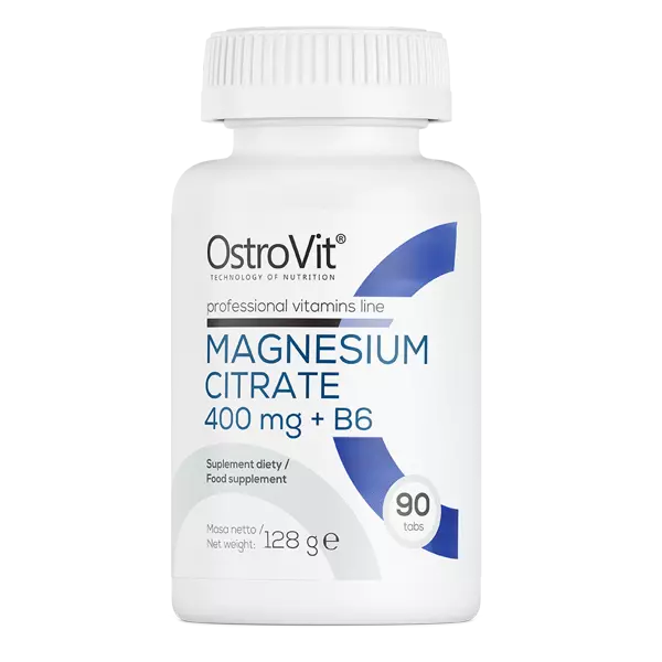 Magnija Citrāts / Magnesium Citrate 400mg + B6 TABLETES (90 tabletes)