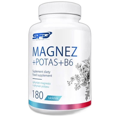 Magnijs, Kālijs, B6 / Magnez + Potas + B6 (180 tabletes)