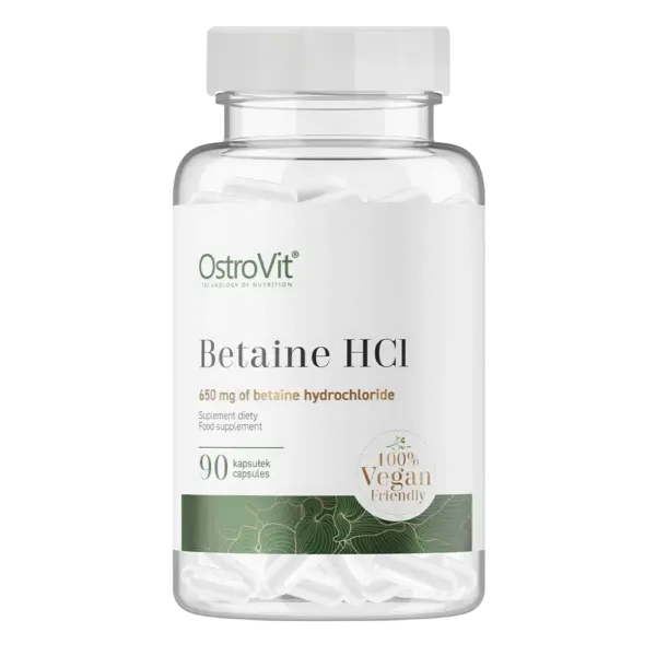 Betaīna hidrohlorīds / Betaine HCL (90 kapsulas)
