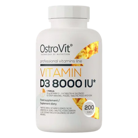 Vitamīns D3 8000IU (200 tabletes)