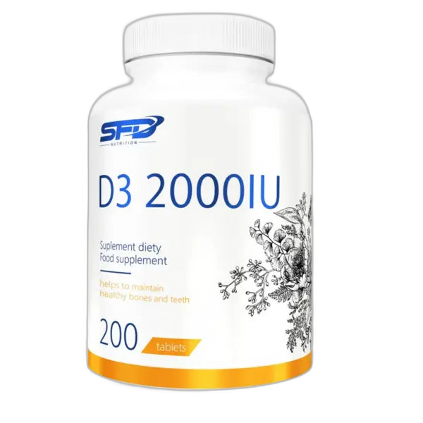 Vitamīns D3 2000 (200 tabletes)