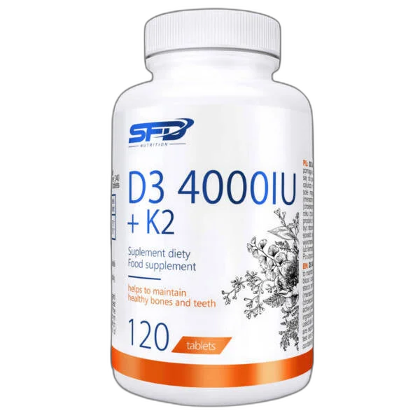 Vitamīns D3 4000 + K2 (120 tabletes)