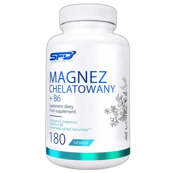 Magnija bisglicināts / Magnez Chelatowany + B6 (180 tabletes)